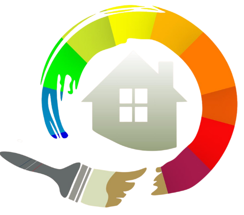 Colorful Flat Illustrative Paint Logo